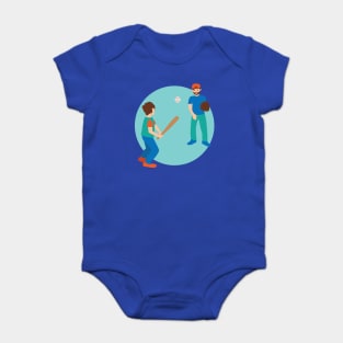 Fathers Day baseball Baby Bodysuit